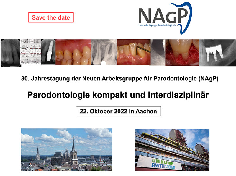 Ankündigung der Jahrestagung der NAgP e.V. im Uniklinikum der RWTH Aachen
