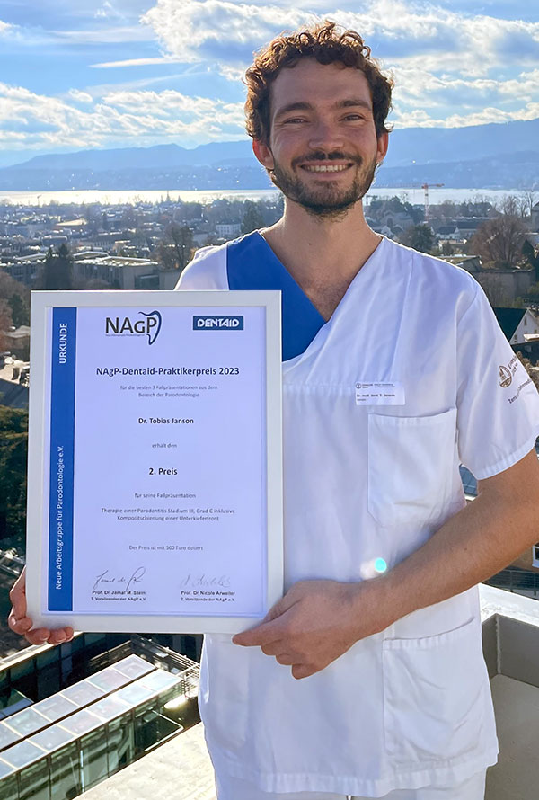 NAgP-Dentaid-Praktikerpreis – 2. Preis verliehen an Dr. Tobias Janson